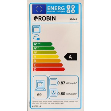 Robin BT-645 Κουζίνα 69lt με Εμαγιέ Εστίες Π60εκ. Λευκή